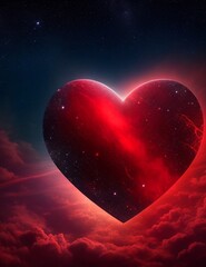 heart in the night sky, Generative Ai