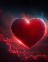 heart in the night sky, Generative Ai