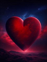 heart in the night sky, Generative Ai