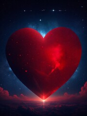 heart in the night sky, Generative Ai