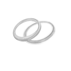 Fototapeta premium two rings isolated on white