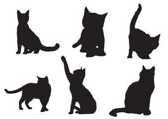 black cat silhouettes