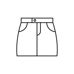 Women Skirt icon design. isolated on white background. vector illustration