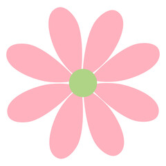 Flower in pink petals 