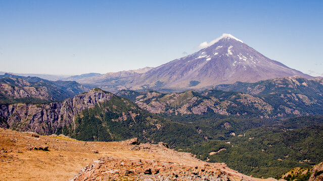 volcan lanin, desde colmillo del diablo