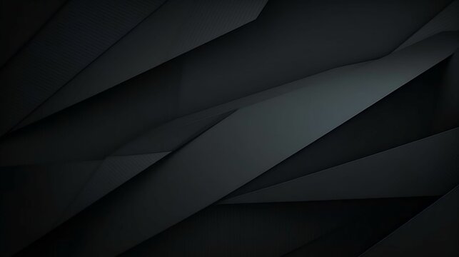 Black abstract geometric background. Modern shape concept v7