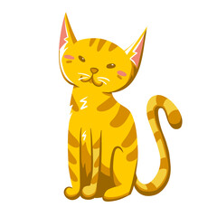 orange cat illustration