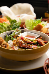 menu on table
