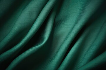 Obraz premium Green fabric texture abstract background
