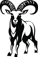 Ibex Logo Monochrome Design Style