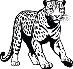 Jaguar Logo Monochrome Design Style