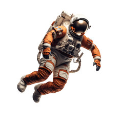 Space suits isolated on transparent background. AI Generated - obrazy, fototapety, plakaty