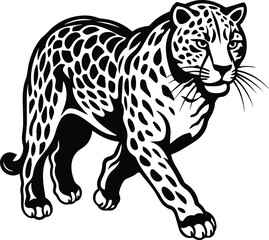 Jaguar Logo Monochrome Design Style
