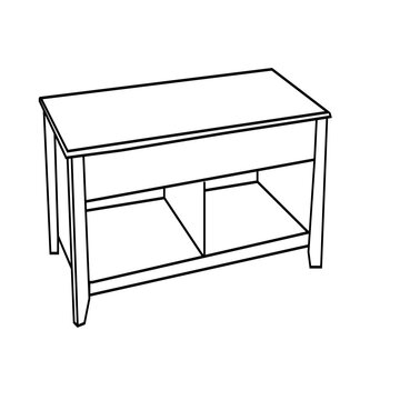 recommend clip art: Wooden  illustration, drawing, engraving, ink, line art, vectorv.White cloth on the tabl