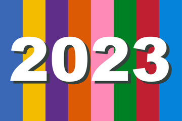 LGBT Pride Month 2023 on colorful background vector and illustration concept. - 616873212