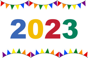 LGBT Pride Month 2023 with flags on white background vector and illustration concept. - 616873214