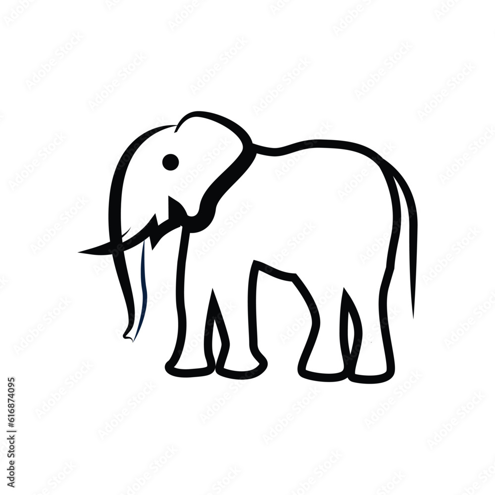 Canvas Prints elelphant logo icon