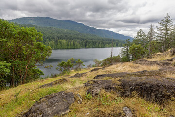 Westwood lake in Nanaimo lookout.