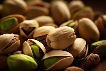 Obraz na płótnie Canvas Organic nuts pistachios. Generative AI.