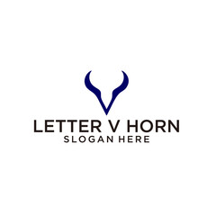 letter v horn