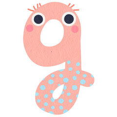 Monster lower case alphabet g
