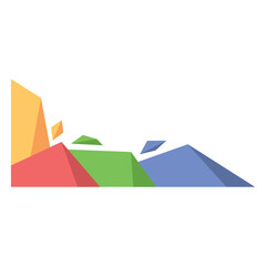 Geometric Colorful Corner