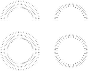 Sunburst. Hand drawn vector illustration.