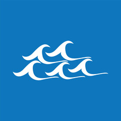 Obraz na płótnie Canvas Splash water wave beach logo and symbol vector