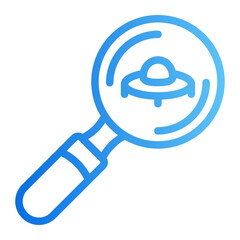 magnifying glass gradient icon