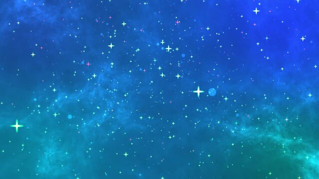 Blur stars particles effect background video