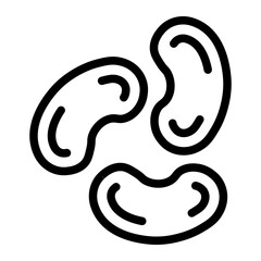 jelly beans line icon