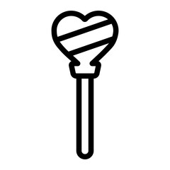 lollipop line icon