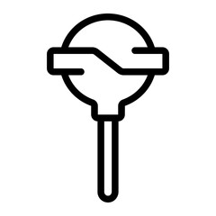 lollipop line icon