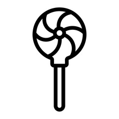 Obraz premium lollipop line icon