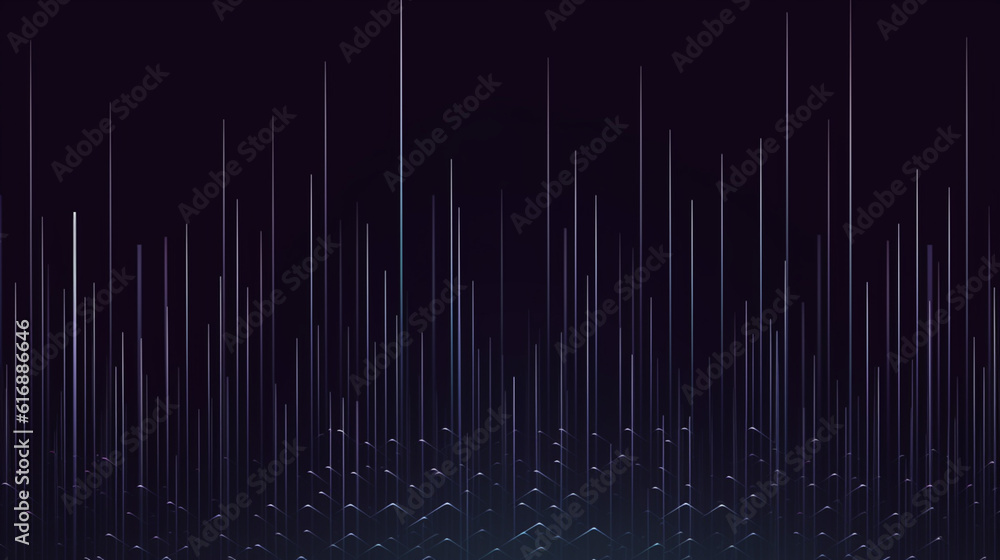 Wall mural lines going up lines cybersecurity background technology concept.