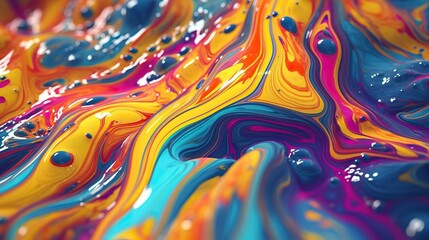Background mixed liquid paint colorful colors. Luxury marble texture. Marble wallpaper oil slick watercolor. liquid oil background. generative ai