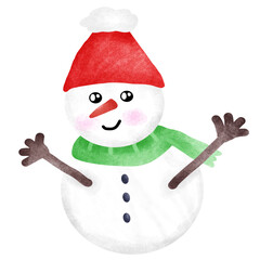 snowman with a broom