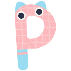 Monster lower case alphabet p