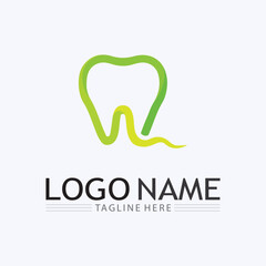 Dental Logo Design vector template.Creative Dentist Logo. Dental Clinic Vector Logo.