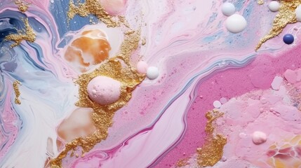 Fototapeta premium Background mixed colorful colors. Luxury marble texture. Marble wallpaper. pink and gold blue soft pastel colors background. generative ai