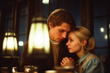 男女カップル　AIイラスト