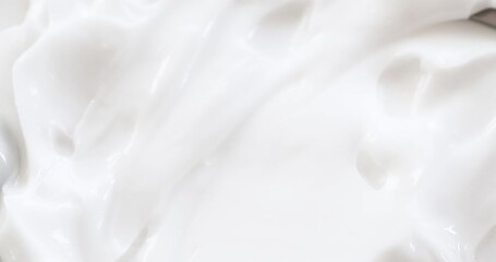 White smooth eye, makeup skin cream texture, closeup beauty facial cosmetic mask