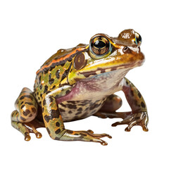 frog, face shot, portrait, isolated on transparent background cutout, generative ai.