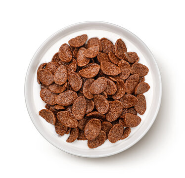 bowl of chocolate chip png image _ milk image _ breakfast images _ food image _ healthy food image _ bowl of chocolate chip in isolated white background 
