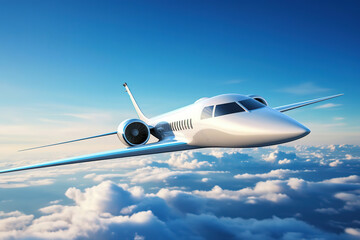 Fototapeta na wymiar Supersonic Flight Airplane of Tomorrow, transparent background (PNG) 