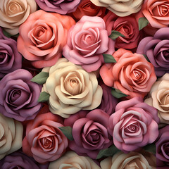 bunch of roses,AI generated