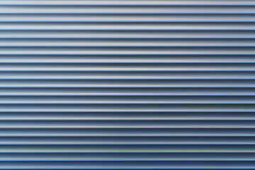 Texture and pattern of exterior roller aluminum shutters on a large shopwindow as background