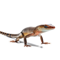 Naklejka premium A dynamic Skink (Scincidae) on the move.