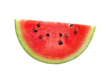 half of watermelon isolated on transparent png