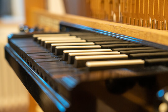 Manual Orgel Schwarz wei&szlig; Tasten
